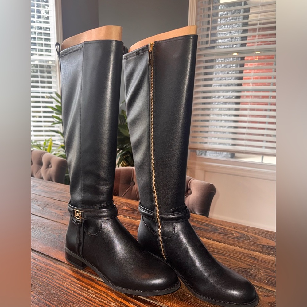 Michael kors NEW SIZE 7 Elegant Black Over the Knee Boots